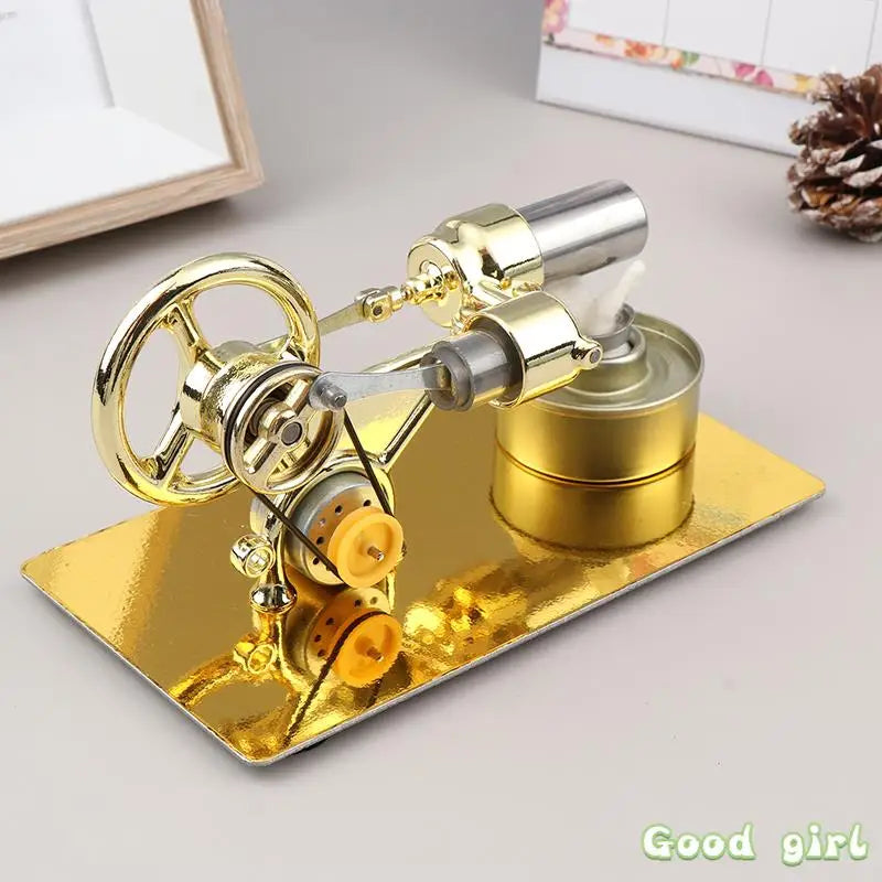 Mini External Combustion Stirling Engine Experimental Model Motor Generator Engine Physics Collection Toy Gift Educational Toy