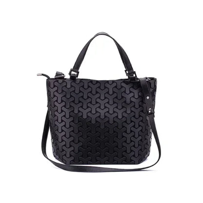 Luminous  big bag Holographic reflective geometric bags for women 2024 Quilted Shoulder Bags female Handbags bolsa feminina