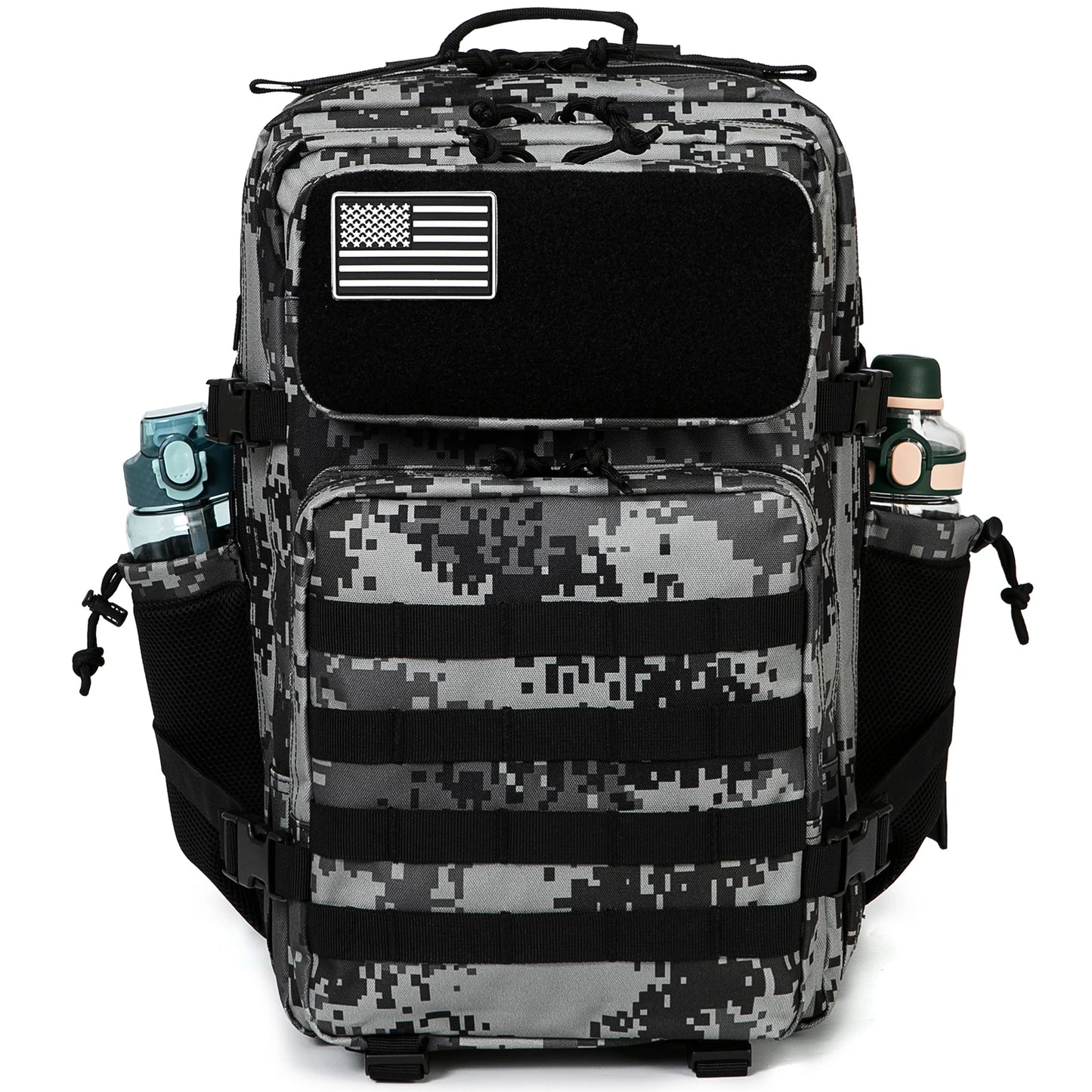 50L Tactical Backpack survival Bag Hunting MOLLE Backpack GYM For Men EDC Outdoor Hiking Rucksack Witch Bottle Holder