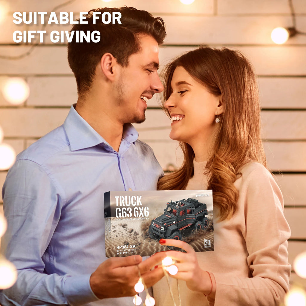 Piececool 3D Metal Puzzles Truck G63 Assembly Model Kits DIY Car Jeep Model for Christmas Gifts