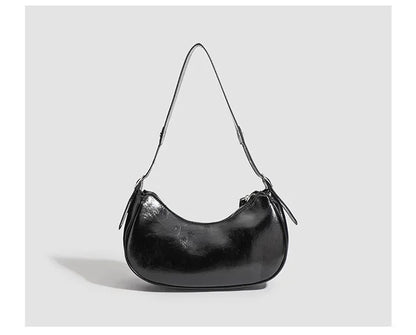 Korean Style High-end Feely2k Spicy Girl Underarm Bag 2024 New Street Trendy Cool Motorcycle Bag Fashionable Versatile Shoulder