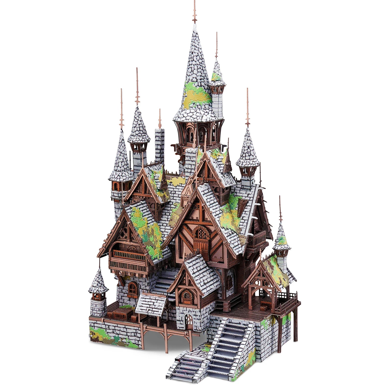 Piececool 3D Puzzles for Adult Elves' Castle Assembly Metal Model Kits DIY Crafts Brain Teaser Gifts for Birthday