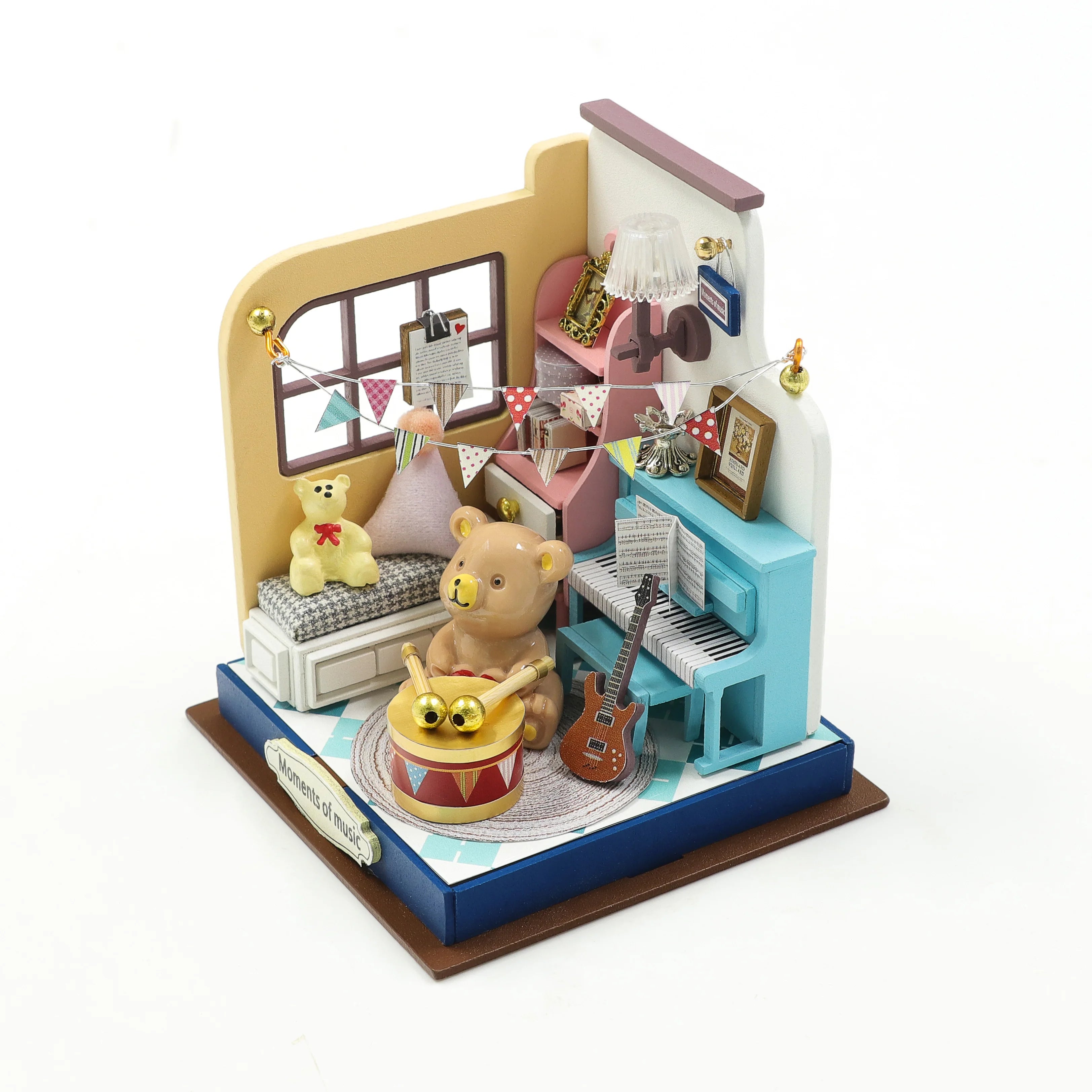 DIY cabin decoration, 3D handmade small house, assembled creative model, model house, creative birthday gift