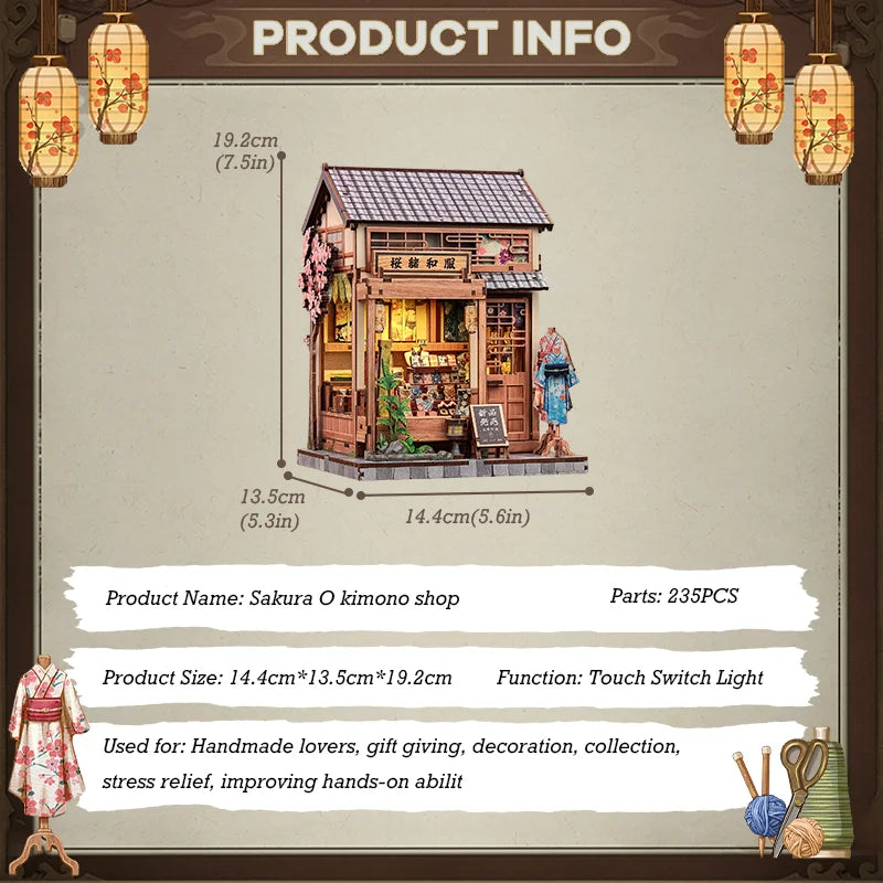 CUTEBEE DIY Miniature House Wooden Booknook Kits 3D Puzzle for Adults Bookshelf Insert Room Decor for Teens Creative Gift