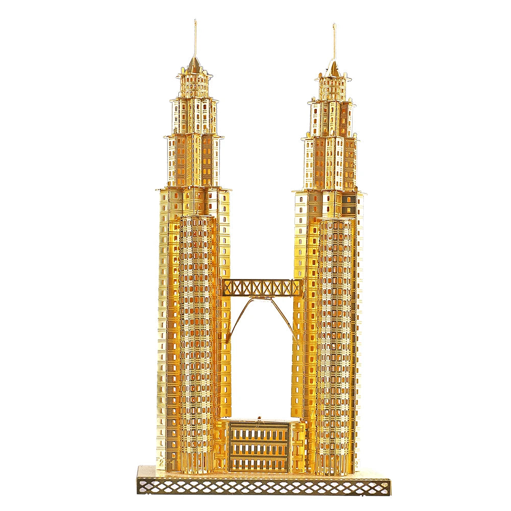 Piececool 3D Metal Puzzles Building Model Set Assembly DIY Kit for Brain Teaser Famous Architecture Jigsaw Christmas Gift