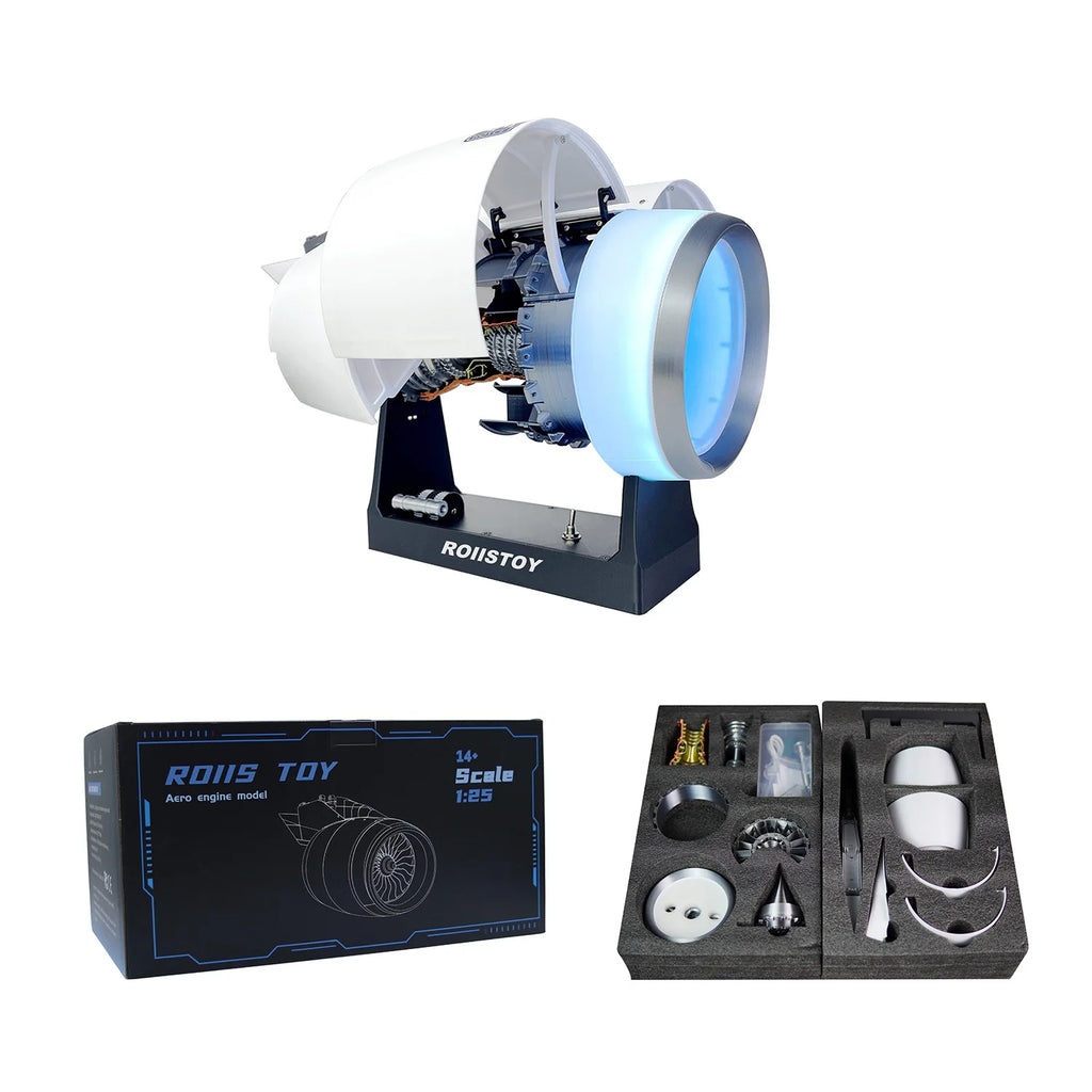 ROIISTOY Airbus A380 TR900 Turbofan Engine Model Buildable Operable 1:25 Scale 41cm Collectible Birthday Gift For Adult Hobbyist