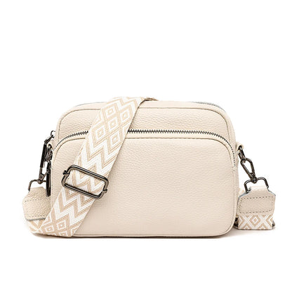 Luxury Solid Color Genuine Leather Ladies Messenger Bag 100% Soft Cowhide Shoulder Crossbody Bags For Women 2023 Female Handbags
