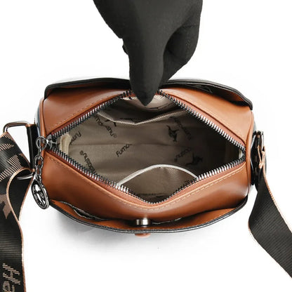 High Quality Soft Leather Shoulder Bags For Women Luxury Designer Black Purses Crossbody Bag Ladies Messenger Commute Sac A Main