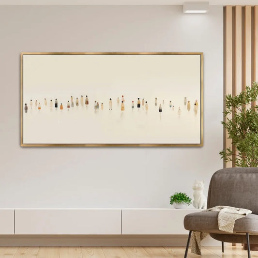 Minimalist Color Abstract Humans Poster Vintage Figures Simple Oil Canvas Painting Wall Art for Gallery Living Room Home Decor