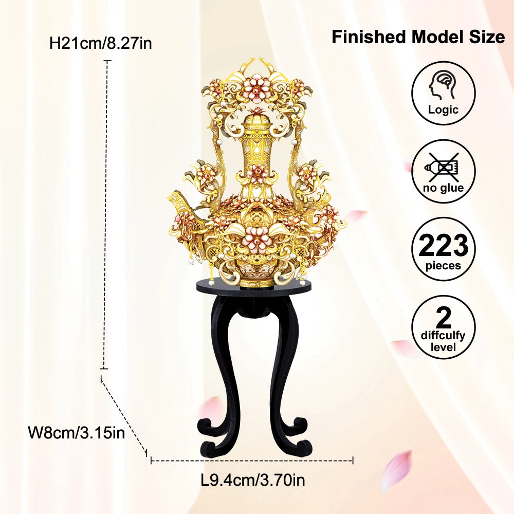 Piececool 3D Metal Puzzles Handle Ewer DIY Toys Assembly Model Kit Home Collection Building Blocks for Adult