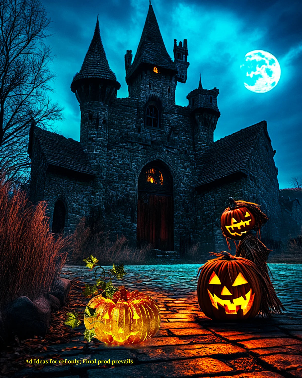 Piececool 3D Metal Model Kits Jack-O'-Lantern 3D Metal Puzzles DIY Jigsaw Creative Craft for Halloween Gifts