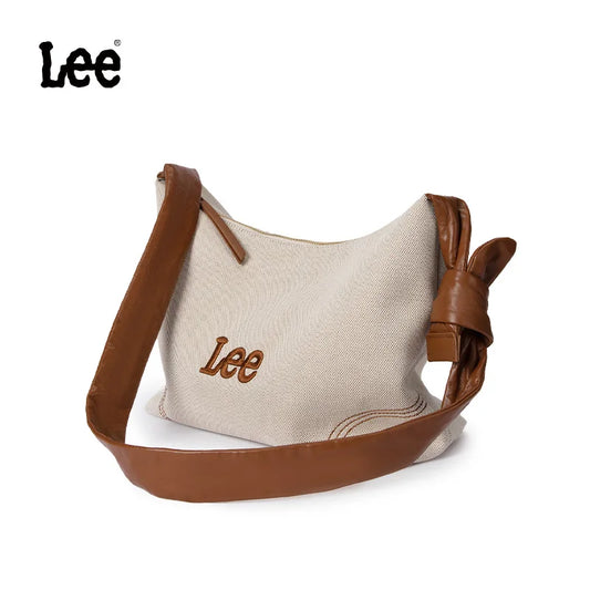 LEE Women Crossbody Bags Artificial Leather One Shoulder Bag With Zipper Bag External Portable Pocket Business Travel Daily Use