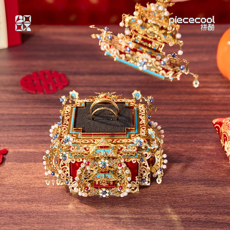 Piececool 3D Metal Puzzles for Adult Kingfisher Trousseau 3d Metal Model Kits Creative DIY Crafts Building Blocks for Decoration