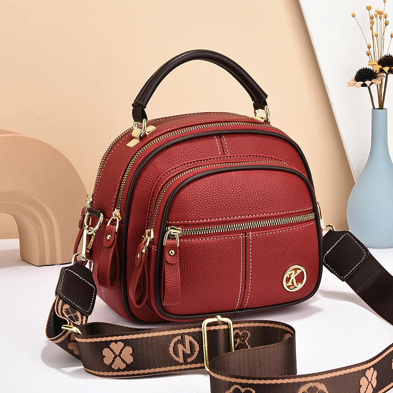 Mini Fashion Crossbody Bag, Trendy Multi Layer Shoulder Bag, Women's Casual Handbag & Purse
