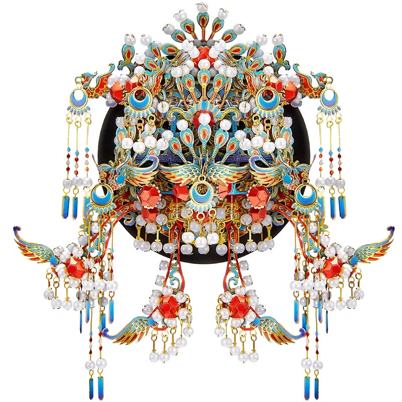 Piececool 3D Metal Model Kits 3D Puzzles for Adult Kingfisher Phoenix Tiara Fridge Magnet Jigsaw DIY Crafts for Home Decoration