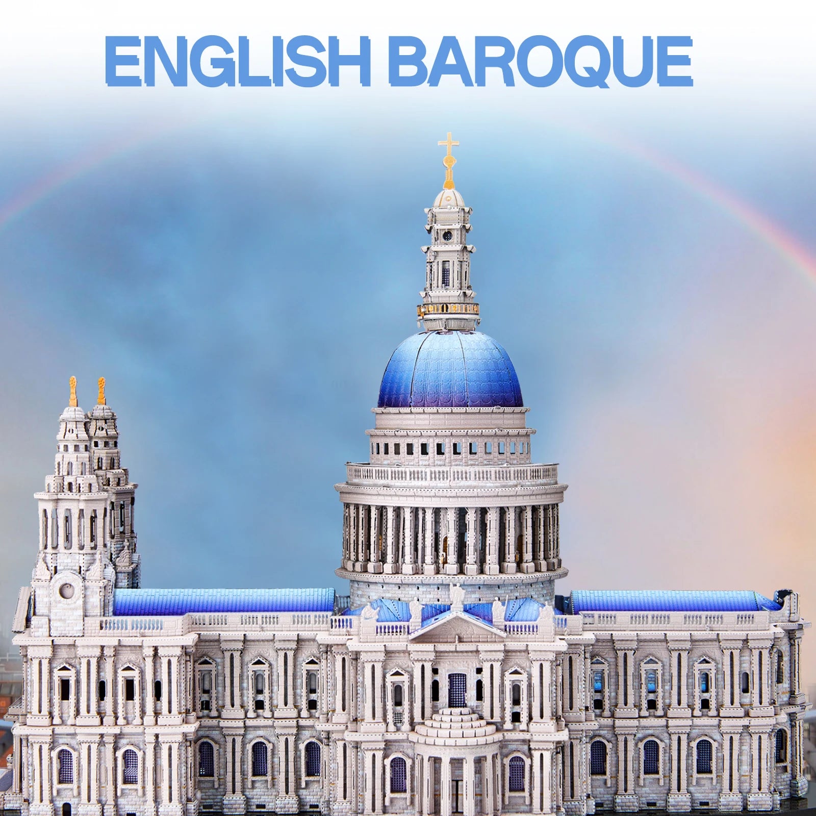 Piececool 3D Metal Model Kits St. Paul's Cathedral Metal 3D Puzzles Jigsaw DIY Kit Crafts for Home Decoration Best Gifts