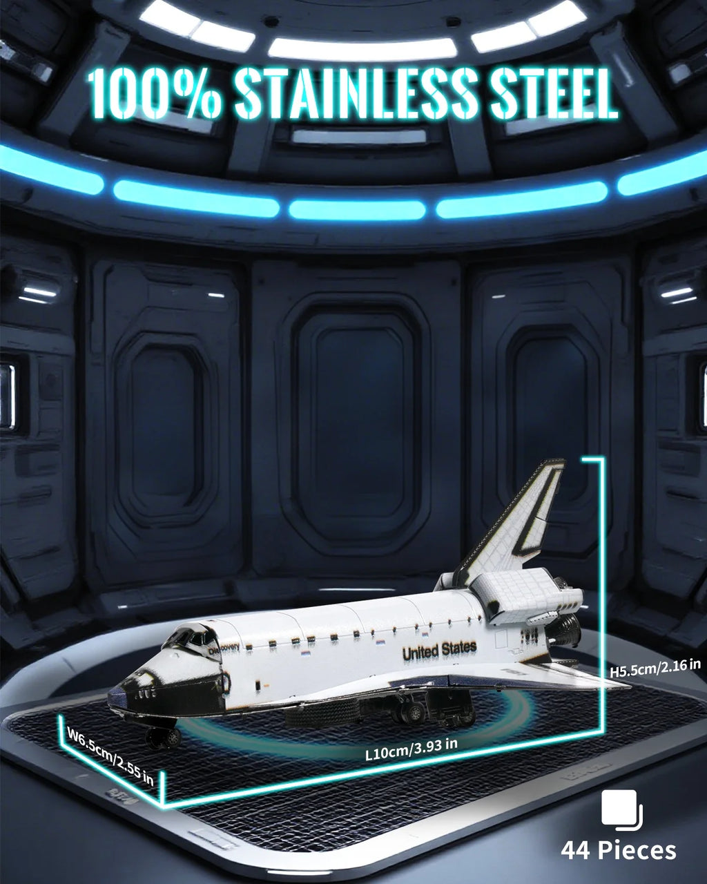 Piececool 3d Metal Model Kits Puzzles 3D Jigsaw Galaxy Fridge Magnet for Home Decoration DIY Crafts Great Gifts for Christmas