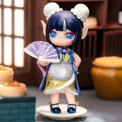 New Suri Peach Blossom Nine Elves Series Blind Box Action Figure Toys Elfin Children Robotime Cartoon Decor Toys Birthday Gift