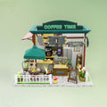COFFEE TIME  DIY Miniature House Creative Birthday Gift Assembly Model Ornament Black Friday
