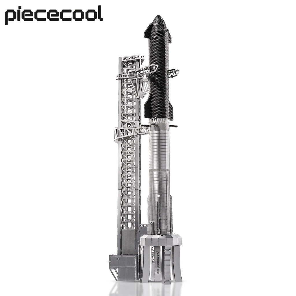 Piececool 3D Metal Model Kits Starship 3D Puzzles for Adult Brain Teaser Assembly DIY Set for Collection