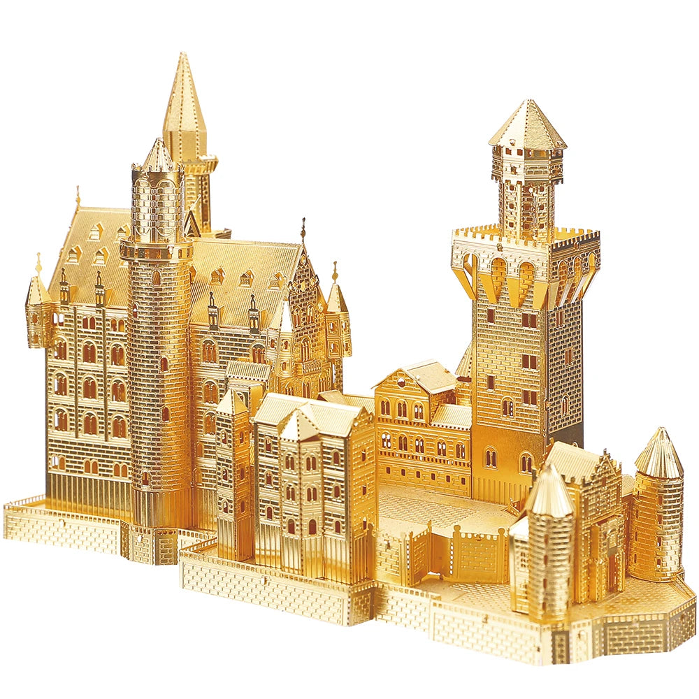 Piececool 3D Metal Puzzle Castle Model Building Kits DIY Toys Jigsaw for Teen Adult Birthday Gifts