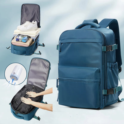 Vacuum Backpack Travel Bag for Men Large Capacity airback Backpack Business Laptop Backpack Women Expandable Backpack School Bag