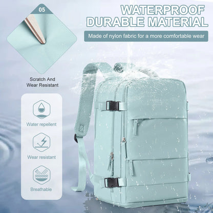 Women Men Hand Luggage Backpack Business College Laptop Travel Backpack Waterproof Carry on mochila viaje cabina avion 40x20x25