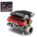 MOC Mechanical SP3 Engine Model 1240PCS Building Blocks Set with Power Motor Technical Assembling Toys for Children Xmas Gift