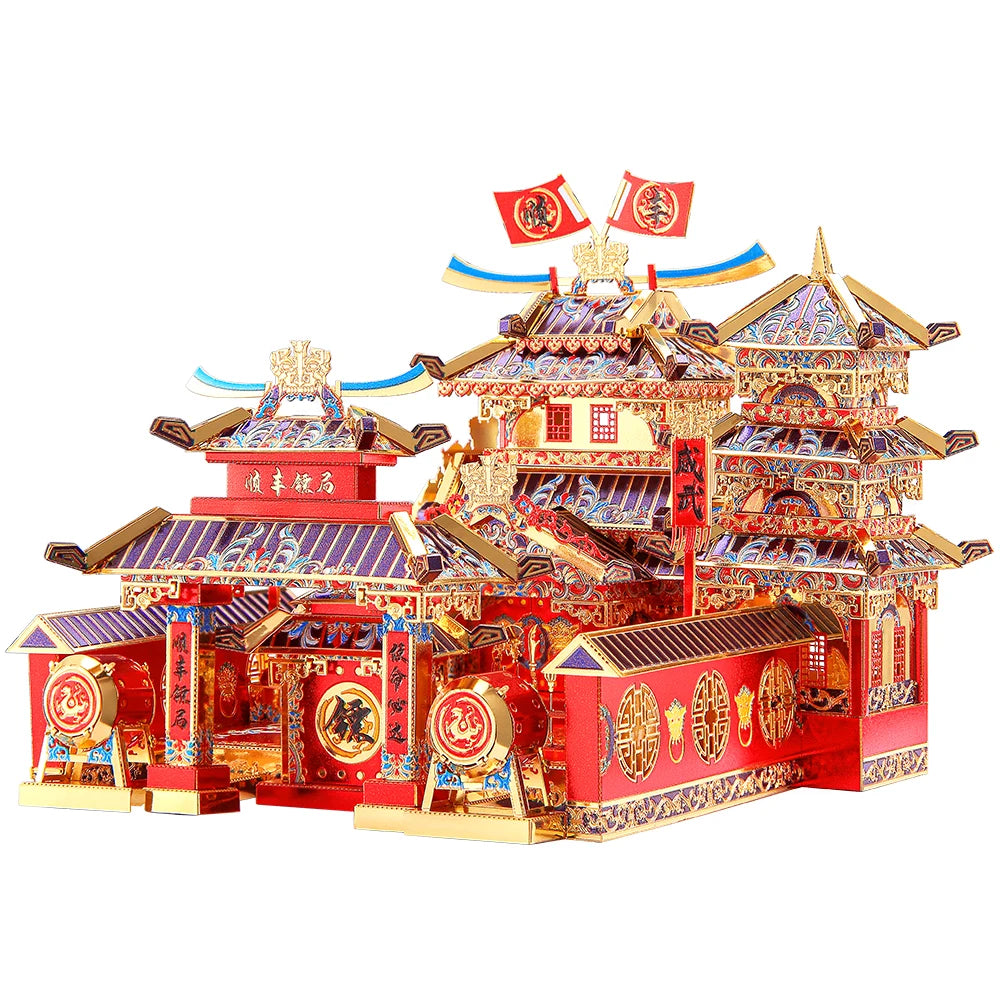 Piececool 3D Metal Puzzle for Adult Chinese Style Building Kits DIY Model for Jigsaw Toy
