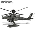 Piececool 3D Puzzles Military Helicopter Airplane Metal Assembly Model Kits Birthday Gifts for Adults Jigsaw Diy Toys Collection