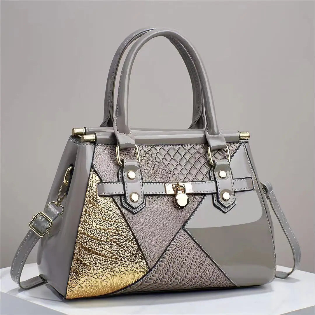 Fashionable New Women's Handbag Light Luxury Texture Lizard Pattern Colored Single Shoulder Bag Brand Trendy Crossbody Bag Women