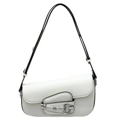 2024 Summer New Nichedesign High-end Fashionable Versatile Single Shoulder Underarm Commuting Crossbody Saddle Bag