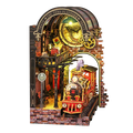 ZERO PIATFORM 3D Book Nook DIY Kit Micro Miniature Street Scene, Wooden Model Building Project for Adults, Creative Gift