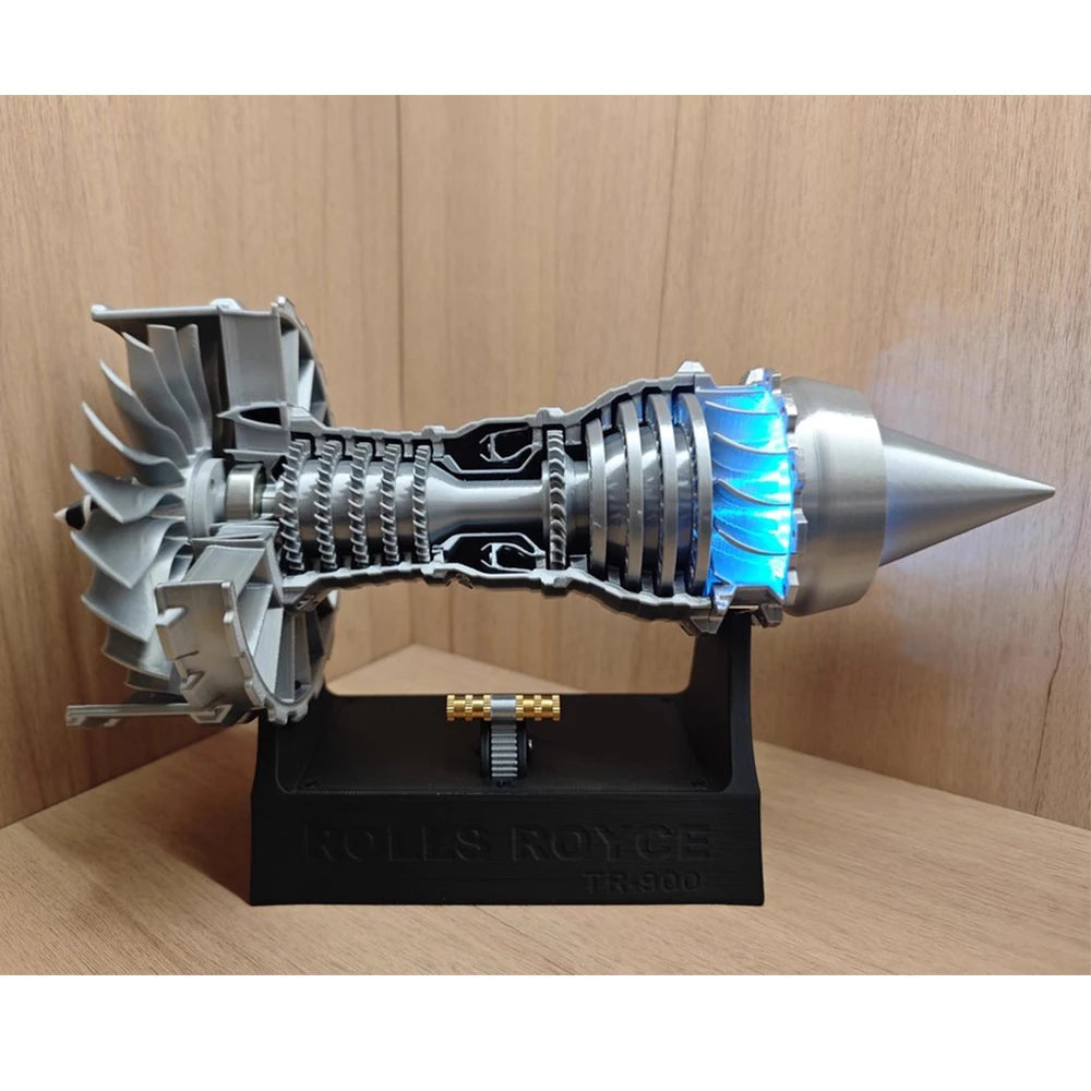 TR900 Aviation Turbofan Engine Model Aircraft Engine Kit Turbojet Engine Model Adult Gift Mechanical Science Education Toy