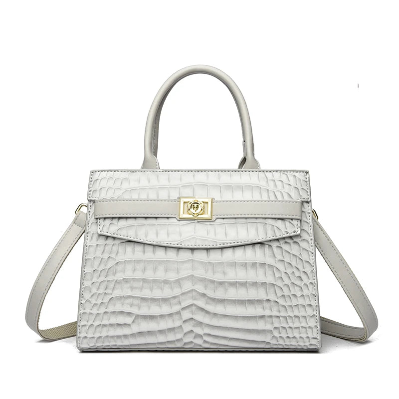 Commuting Sac Alligator Patent Leather Shoulder Crossbody Hand Bags for Women Mother Brand Luxury Handbags Women Bags Designer