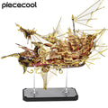 Piececool 3d Metal Puzzles Nine Heavens Boat Ship Model Building Kit DIY Toy Jigsaw for Adult Brain Teaser Creative Gifts 701pcs