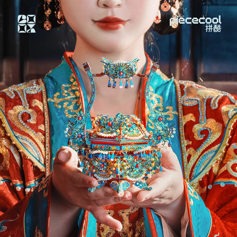 Piececool 3D Metal Model Kits Kingfisher Basket 3D Metal Puzzle Jigsaw Assembly Models Creative DIY Set for Adult Birthday Gifts