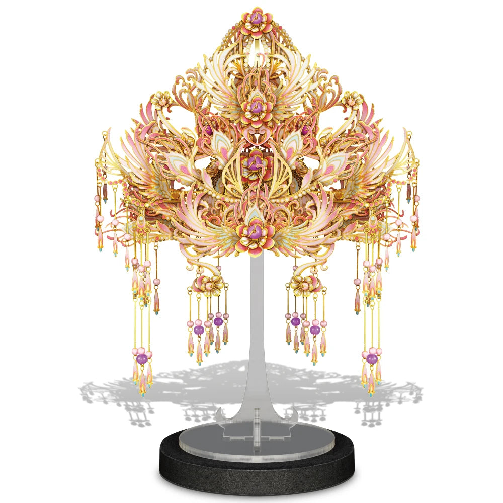 Piececool Metal Model Kits Lovely Flower Crown 3D Puzzles DIY Craft for Home Decoration Jigsaw Christmas Gifts