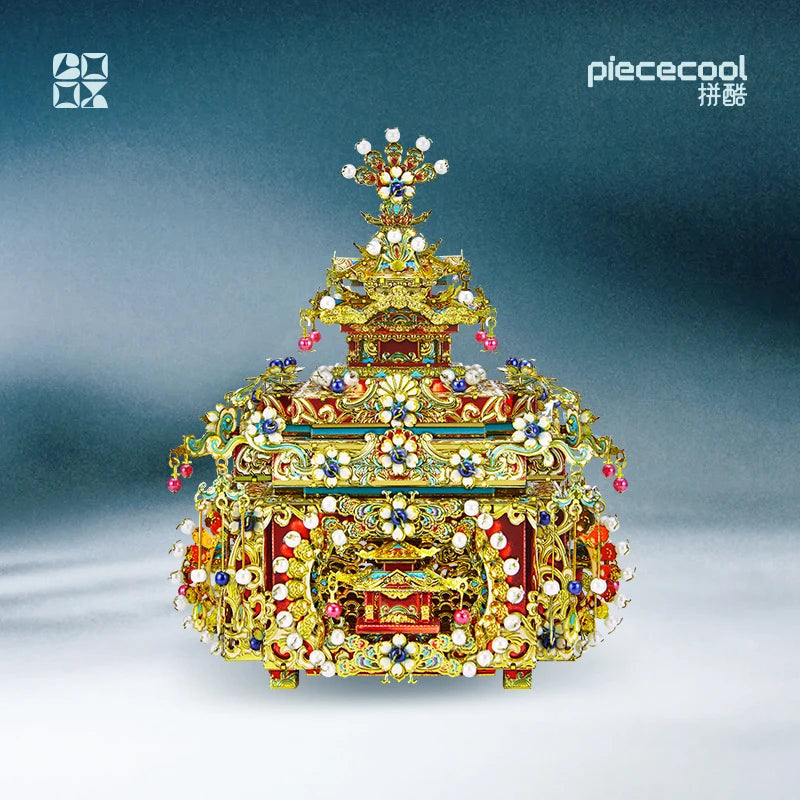 Piececool 3D Metal Puzzles for Adult Kingfisher Trousseau 3d Metal Model Kits Creative DIY Crafts Building Blocks for Decoration