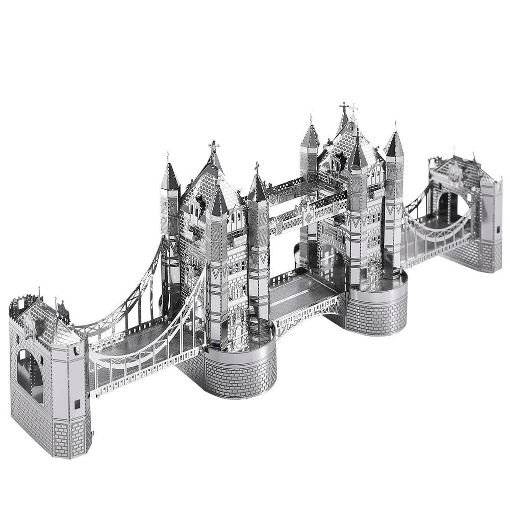 Piececool 3D Metal Puzzle -London Tower Bridge Jigsaw Toy ,Model Building Kits Christmas and Birthday Gifts for Adults