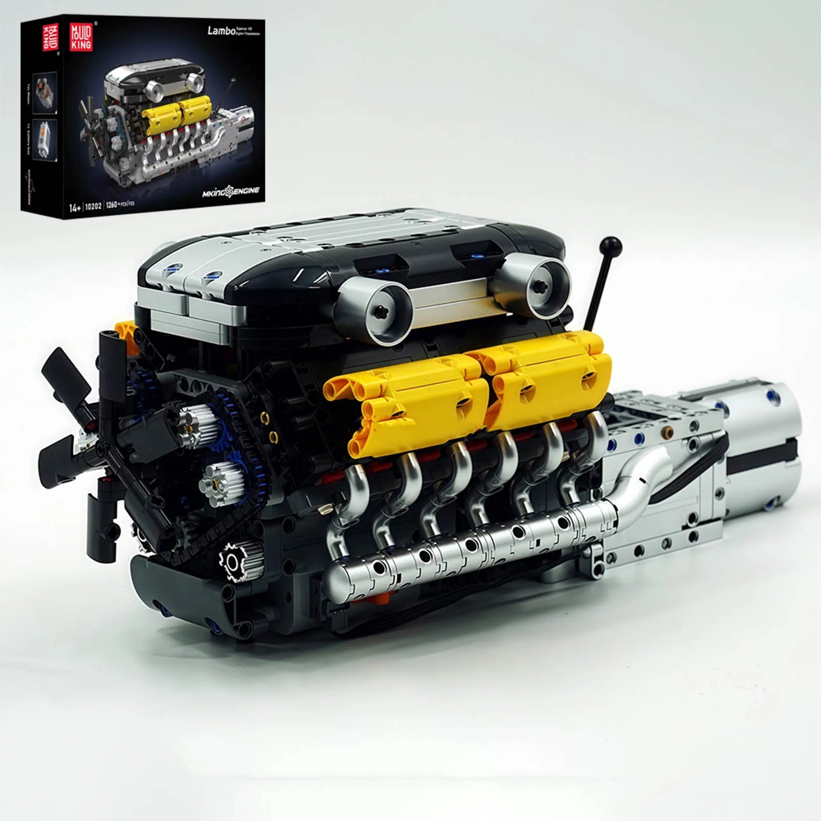 Supercar V12 F1 Champion Car Engine Simulation Model Educational mechanical performance engine building blocks and adult gifts