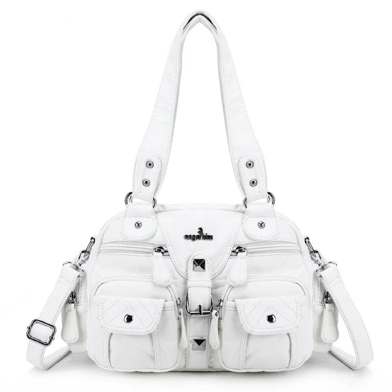 Women Handbags Satchel Top-handle Handbag PU Shoulder Bag Dumpling Pack Give Gifts Shoulder Bags Phone Money Pack
