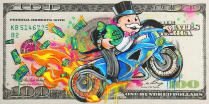 Scrooge McDuck 100 Dollars Pop Art Canvas Posters and Prints Modern Money Graffiti Art Paintings on the Wall Art Pictures Cuadro