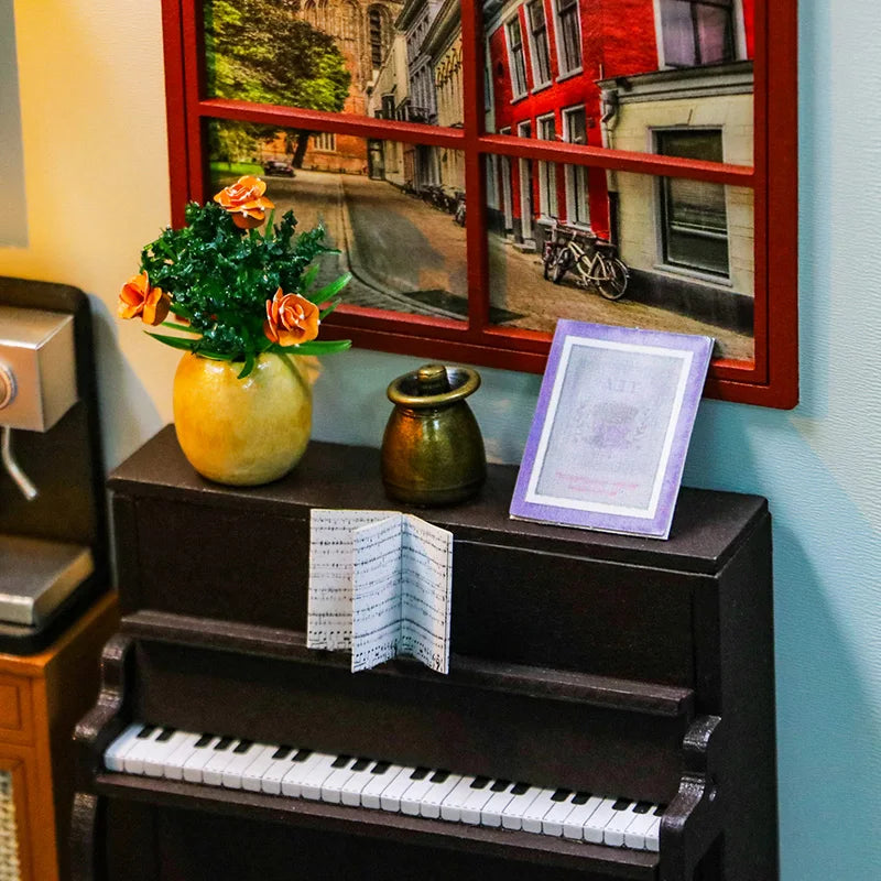 DIY Wooden Cottage 3DPuzzle Micro-Scale Scene Model - Creative Handmade Gift, Home Decor Ornament