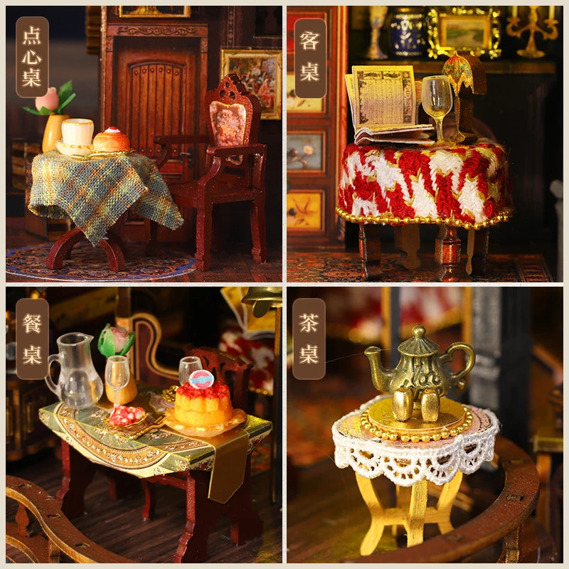 New DIY Edinsburg Castle Miniature Kit - Handcrafted 3D Book Nook Model, Creative Christmas & Black Friday Gift Idea