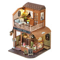 New DIY Miniature House Kit - Encounter with Time,Melody of Happiness' Retro Sweet Style Coffee-Themed Creative Gift