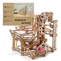 3D Wooden Puzzle Mechanical Track DIY Science Physics Maze Ball Model Kits Assembly Toy For Teens Adult Kids Birthday Xmas Gift