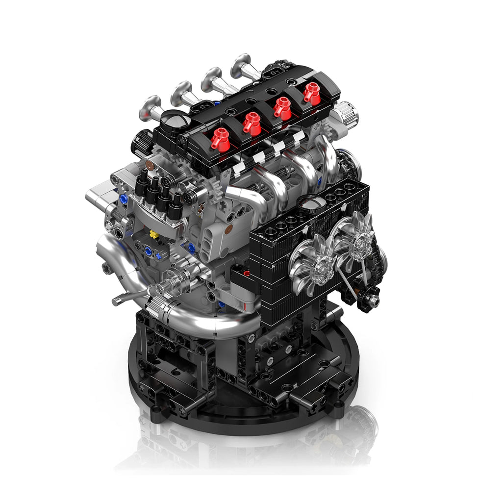 MOULDKING Engine Model Building Blocks Set MOC Machine Small Particle Part Technocal Bricks Creative Educational Toy Gifts 10234