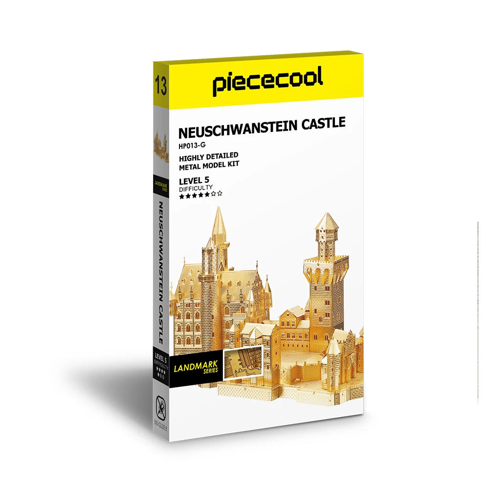 Piececool 3D Metal Puzzle Castle Model Building Kits DIY Toys Jigsaw for Teen Adult Birthday Gifts
