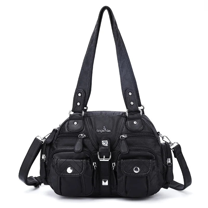 Women Handbags Satchel Top-handle Handbag PU Shoulder Bag Dumpling Pack Give Gifts Shoulder Bags Phone Money Pack